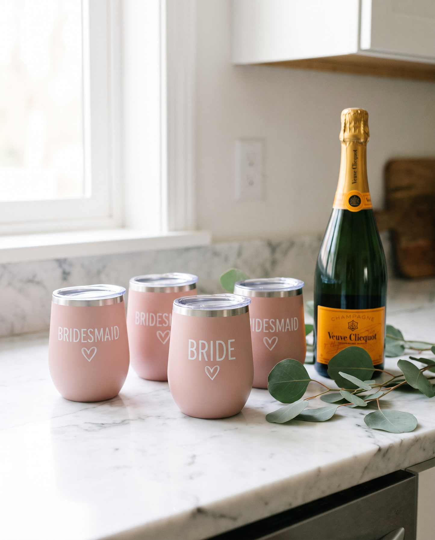 Bachelorette Wine Tumbler Set — Engraved - laser engraved by Little Lab Co., Watertown NY