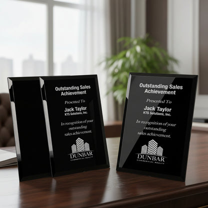 Custom Glass Plaque 6x8 — Awards & Recognition