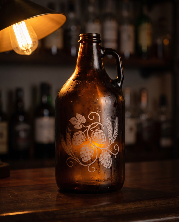 The Growler — custom laser engraving