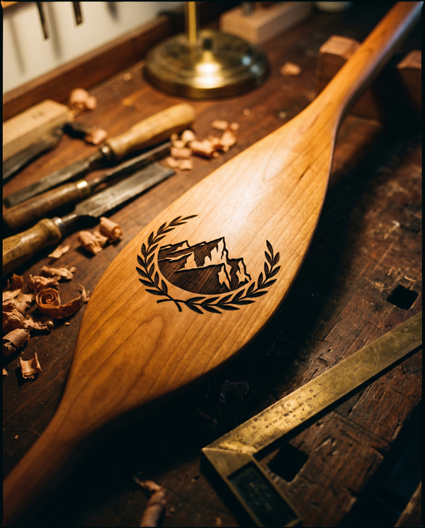 Canoe Paddle — custom laser engraving