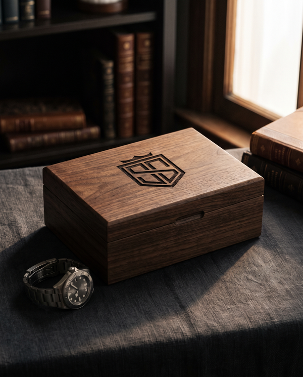 Watch Box — custom laser engraving