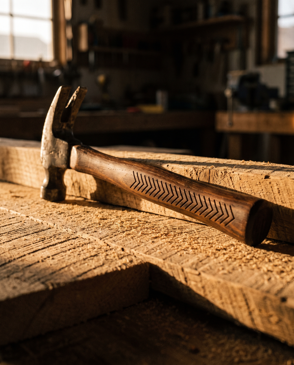 Framing Hammer — custom laser engraving