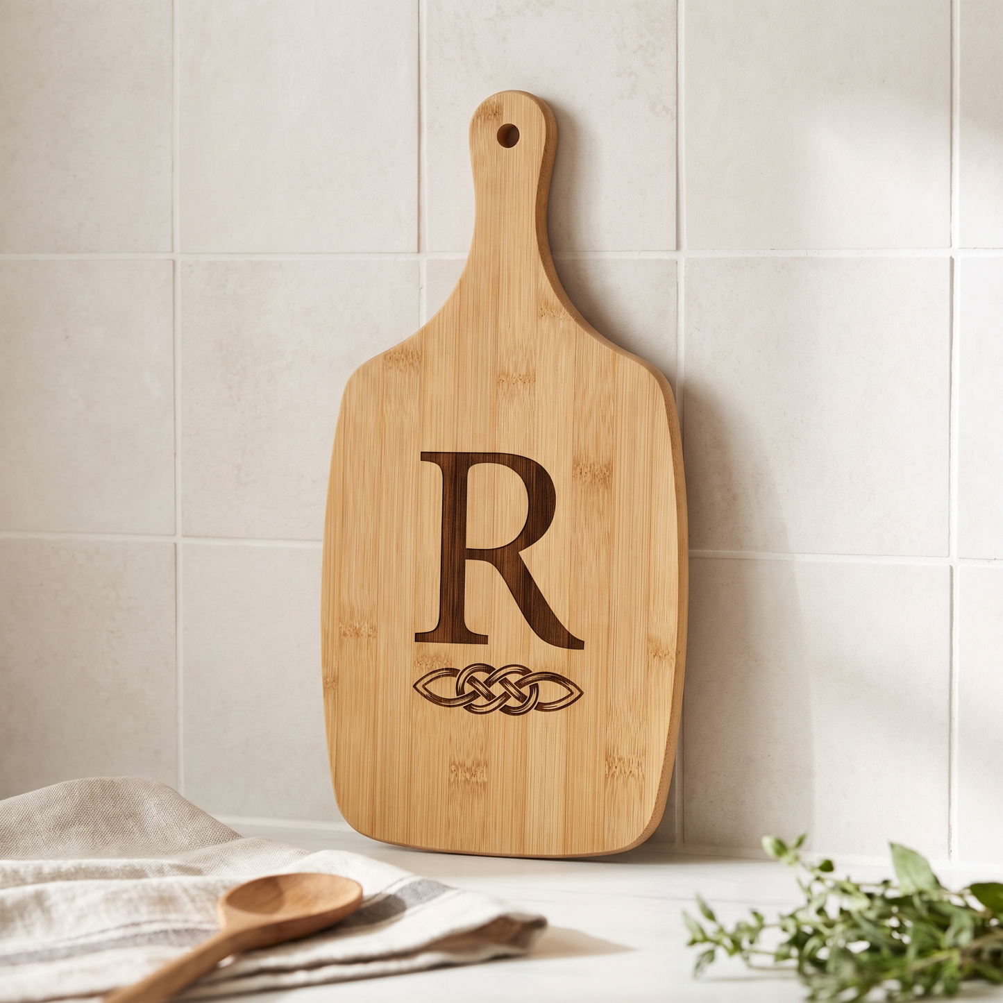 Personalized Bamboo Serving Board — Engraved 11x5