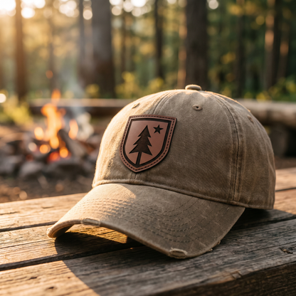 Custom Leatherette Patch — Hats, Bags & Team Gear