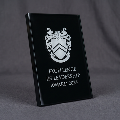 Custom Glass Plaque 6x8 — Awards & Recognition