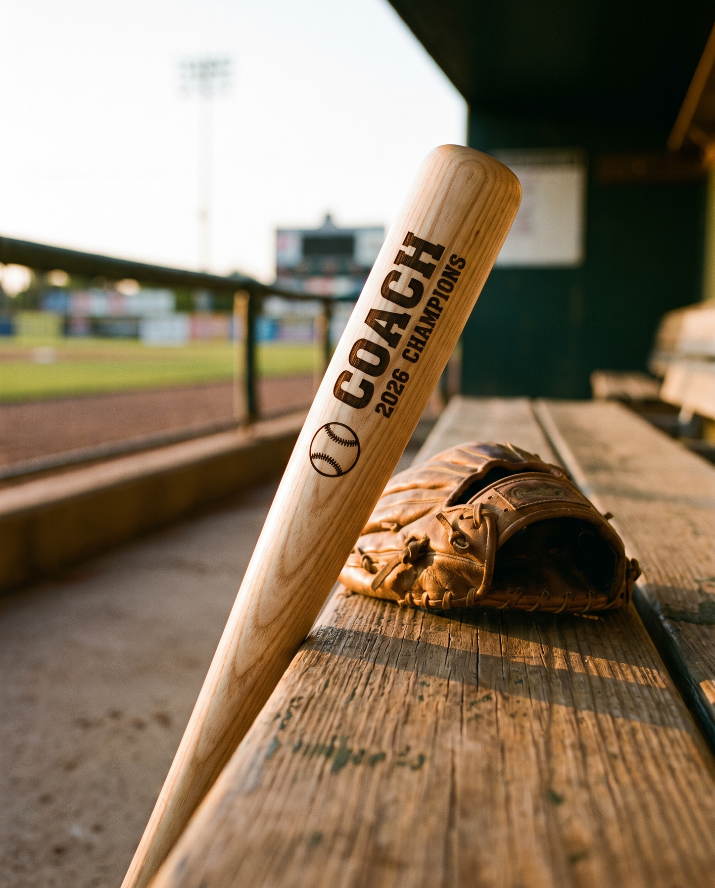 Engraved Baseball Bat — Coach & Team Gifts - laser engraved by Little Lab Co., Watertown NY