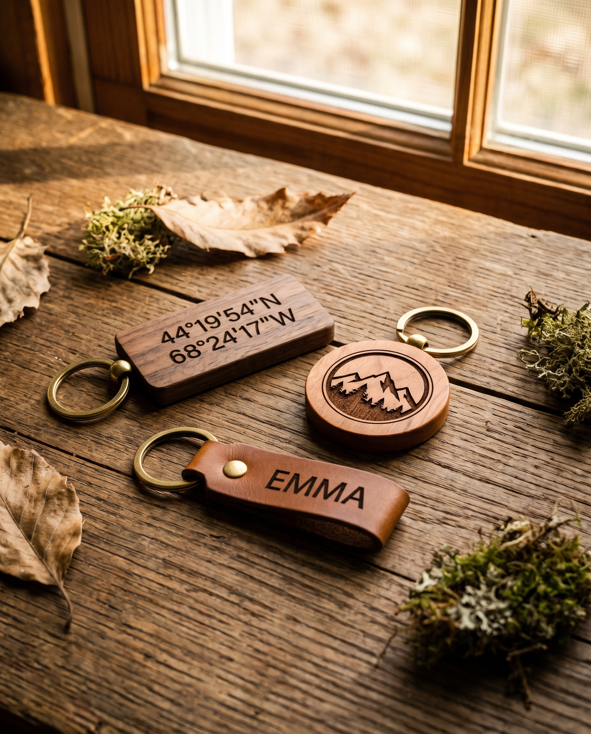 Custom Engraved Keychains - laser engraved by Little Lab Co., Watertown NY