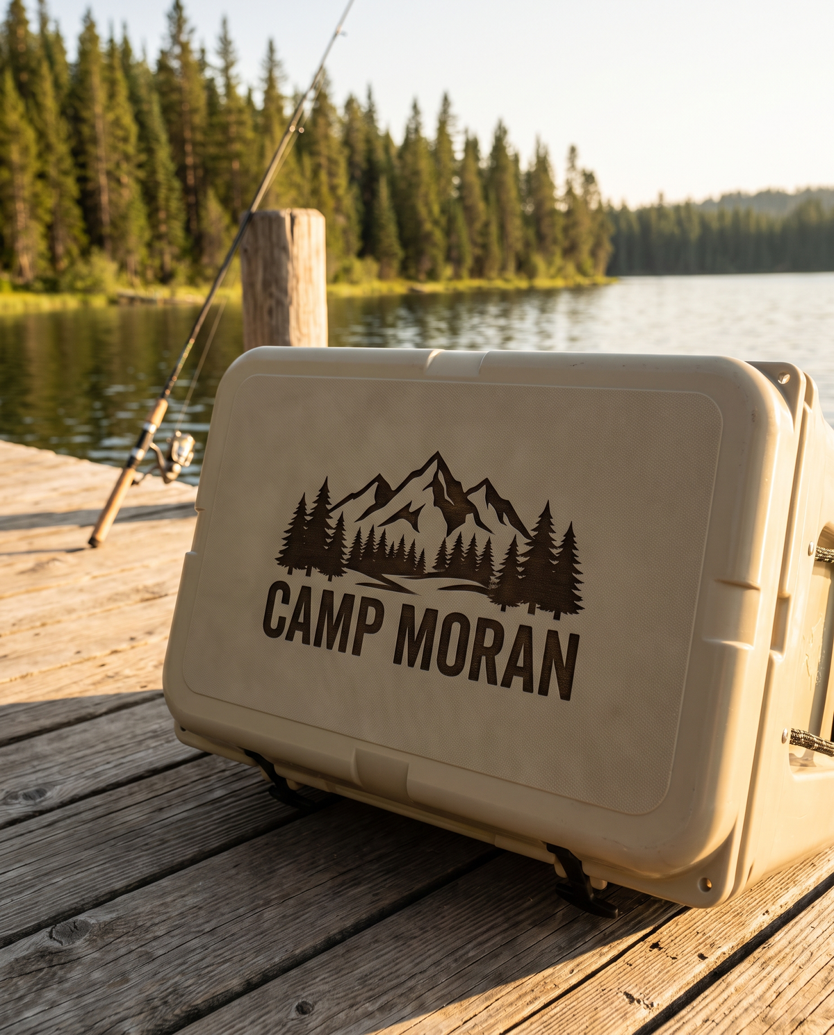 Custom Engraved Cooler Lid - laser engraved by Little Lab Co., Watertown NY