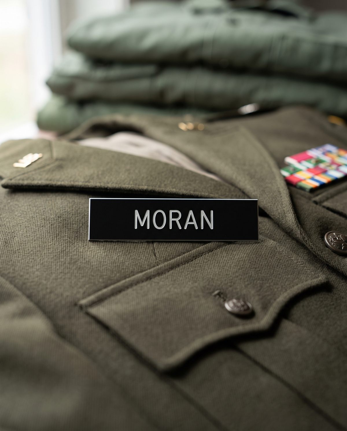 Army Uniform Name Plate (ASU / AGSU) - laser engraved by Little Lab Co., Watertown NY