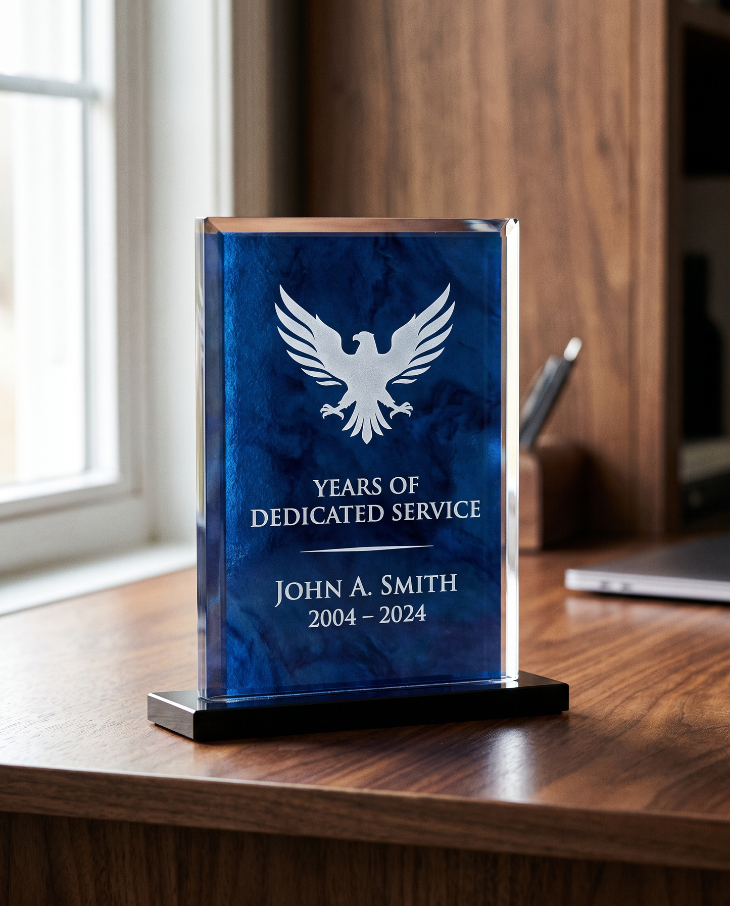 Custom Acrylic Plaque - laser engraved by Little Lab Co., Watertown NY